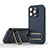 Ultra-thin Silicone Gel Soft Case Cover with Stand KC1 for Apple iPhone 13 Pro Blue