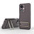 Ultra-thin Silicone Gel Soft Case Cover with Stand KC1 for OnePlus Nord N30 5G Brown