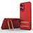 Ultra-thin Silicone Gel Soft Case Cover with Stand KC1 for Oppo Reno8 T 4G Red