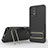 Ultra-thin Silicone Gel Soft Case Cover with Stand KC1 for Samsung Galaxy A13 4G Black