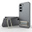 Ultra-thin Silicone Gel Soft Case Cover with Stand KC1 for Samsung Galaxy S23 5G