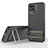 Ultra-thin Silicone Gel Soft Case Cover with Stand KC1 for Xiaomi Redmi 10 Power Black