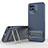 Ultra-thin Silicone Gel Soft Case Cover with Stand KC1 for Xiaomi Redmi 10 Power Blue