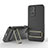 Ultra-thin Silicone Gel Soft Case Cover with Stand KC1 for Xiaomi Redmi 10 Prime Black
