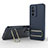 Ultra-thin Silicone Gel Soft Case Cover with Stand KC1 for Xiaomi Redmi K60 5G Blue