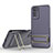 Ultra-thin Silicone Gel Soft Case Cover with Stand KC1 for Xiaomi Redmi Note 11 4G (2022) Clove Purple