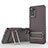 Ultra-thin Silicone Gel Soft Case Cover with Stand KC1 for Xiaomi Redmi Note 11 Pro 5G Brown