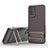 Ultra-thin Silicone Gel Soft Case Cover with Stand KC1 for Xiaomi Redmi Note 11S 4G Brown