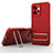 Ultra-thin Silicone Gel Soft Case Cover with Stand KC1 for Xiaomi Redmi Note 12 4G Red