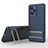 Ultra-thin Silicone Gel Soft Case Cover with Stand KC1 for Xiaomi Redmi Note 12 Pro 5G Blue