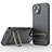 Ultra-thin Silicone Gel Soft Case Cover with Stand KC2 for Apple iPhone 13