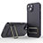 Ultra-thin Silicone Gel Soft Case Cover with Stand KC2 for Apple iPhone 14