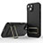 Ultra-thin Silicone Gel Soft Case Cover with Stand KC2 for Apple iPhone 15 Plus