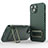 Ultra-thin Silicone Gel Soft Case Cover with Stand KC2 for Apple iPhone 15 Plus