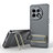 Ultra-thin Silicone Gel Soft Case Cover with Stand KC2 for OnePlus 11 5G Gray