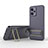 Ultra-thin Silicone Gel Soft Case Cover with Stand KC2 for Xiaomi Poco X5 5G Clove Purple