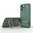 Ultra-thin Silicone Gel Soft Case Cover with Stand KC2 for Xiaomi Poco X5 5G Green