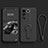 Ultra-thin Silicone Gel Soft Case Cover with Stand S01 for Vivo V27 5G