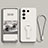 Ultra-thin Silicone Gel Soft Case Cover with Stand S01 for Vivo V27 5G