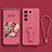 Ultra-thin Silicone Gel Soft Case Cover with Stand S01 for Vivo V27 5G