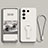 Ultra-thin Silicone Gel Soft Case Cover with Stand S01 for Vivo V27e 5G