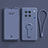 Ultra-thin Silicone Gel Soft Case Cover with Stand S01 for Vivo X90 5G Lavender Gray