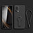 Ultra-thin Silicone Gel Soft Case Cover with Stand S01 for Xiaomi Civi 2 5G Black