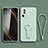 Ultra-thin Silicone Gel Soft Case Cover with Stand S01 for Xiaomi Civi 2 5G Matcha Green