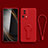 Ultra-thin Silicone Gel Soft Case Cover with Stand S01 for Xiaomi Civi 2 5G Red