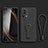 Ultra-thin Silicone Gel Soft Case Cover with Stand S01 for Xiaomi Mi 13 Lite 5G Black