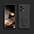 Ultra-thin Silicone Gel Soft Case Cover with Stand S01 for Xiaomi Redmi Note 12 Turbo 5G Black