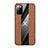 Ultra-thin Silicone Gel Soft Case Cover X01L for Samsung Galaxy F02S SM-E025F Brown