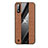 Ultra-thin Silicone Gel Soft Case Cover X02L for Samsung Galaxy A01 SM-A015 Brown