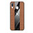 Ultra-thin Silicone Gel Soft Case Cover X02L for Samsung Galaxy A40 Brown