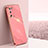 Ultra-thin Silicone Gel Soft Case Cover XL1 for Oppo A55 5G Hot Pink