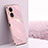 Ultra-thin Silicone Gel Soft Case Cover XL1 for Oppo A98 5G Pink