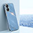 Ultra-thin Silicone Gel Soft Case Cover XL1 for Realme 10 Pro+ Plus 5G Blue