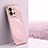 Ultra-thin Silicone Gel Soft Case Cover XL1 for Vivo X80 Lite 5G Pink