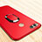 Ultra-thin Silicone Gel Soft Case with Finger Ring Stand A01 for Huawei Honor Play 7X Red