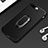 Ultra-thin Silicone Gel Soft Case with Finger Ring Stand A02 for Apple iPhone 8 Plus Black