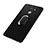 Ultra-thin Silicone Gel Soft Case with Finger Ring Stand A02 for Huawei Y7 Prime Black