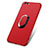 Ultra-thin Silicone Gel Soft Case with Finger Ring Stand A03 for Apple iPhone 6 Red