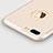 Ultra-thin Silicone Gel Soft Case with Finger Ring Stand A04 for Apple iPhone 7 Plus Gold