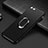 Ultra-thin Silicone Gel Soft Case with Finger Ring Stand for Apple iPhone 7 Black