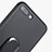 Ultra-thin Silicone Gel Soft Case with Finger Ring Stand for Apple iPhone 7 Plus Black