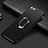 Ultra-thin Silicone Gel Soft Case with Finger Ring Stand for Apple iPhone 8 Black