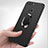 Ultra-thin Silicone Gel Soft Case with Finger Ring Stand for Huawei Nova 2 Black