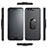 Ultra-thin Silicone Gel Soft Case with Finger Ring Stand for Huawei P10 Black