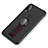 Ultra-thin Silicone Gel Soft Case with Finger Ring Stand T01 for Apple iPhone Xs Black