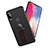 Ultra-thin Silicone Gel Soft Case with Finger Ring Stand T01 for Apple iPhone Xs Max Black